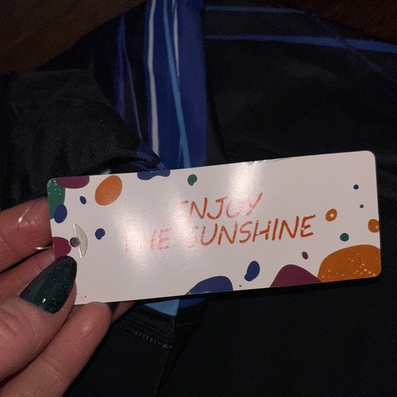 Black and Blue swim trunks - Picture 6 of 7